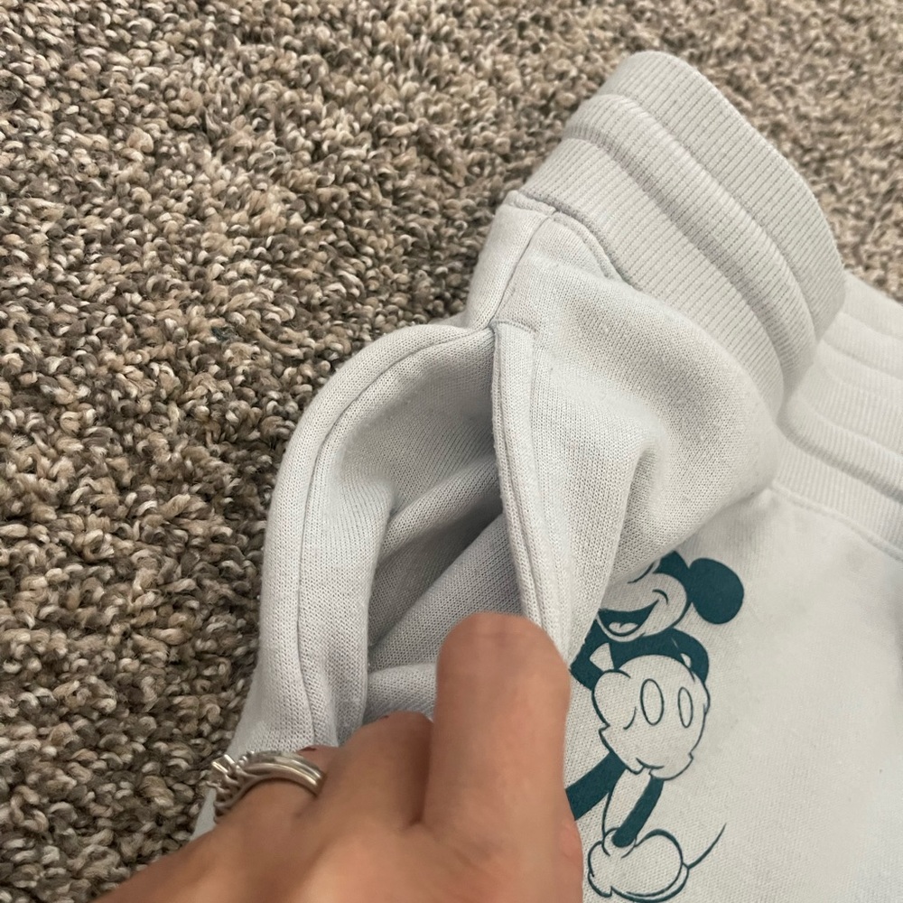 Women's Disney Mickey Mouse Jogger Sweatpants Gray Size M - Picture 4 of 7